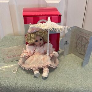 Marie Osmond All Toiled Up Tiny Tot Porcelain Doll with Parasol